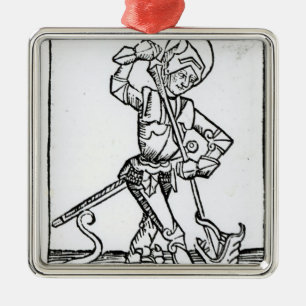 Ornamento De Metal St George, 'do Liber Chronicarum