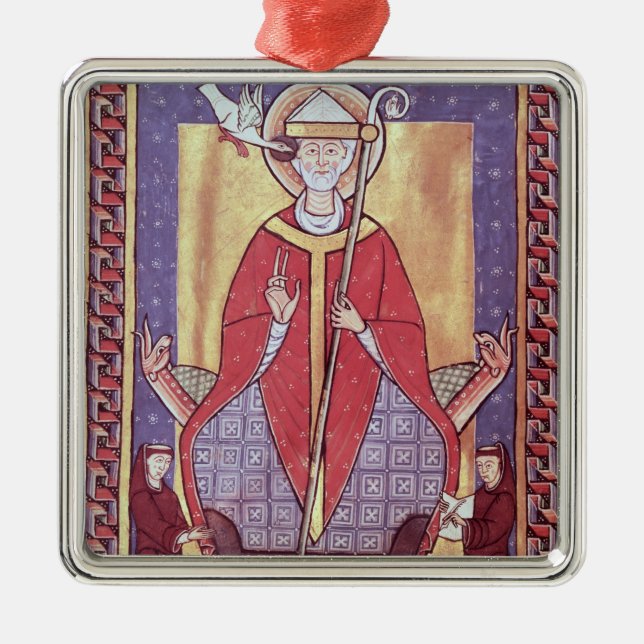 Ornamento De Metal St Gregory (Frente)