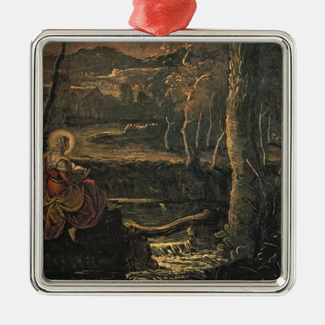 Ornamento De Metal St Mary de Egipto na região selvagem (Frente)