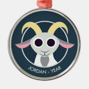 Ornamento De Metal Stanley a cabra