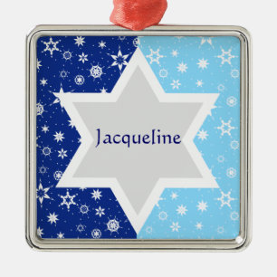 Ornamento De Metal Star Of David Ornament