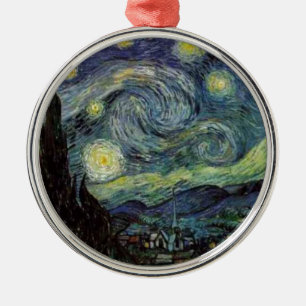 Ornamento De Metal Starry Night - van Gogh
