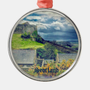 Ornamento De Metal Stirling Castle Walls and Cloudy Skies Scotland
