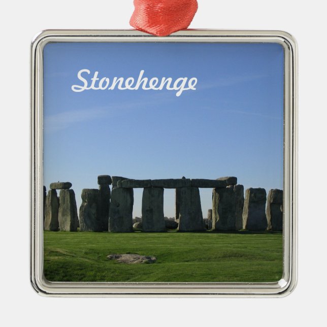 Ornamento De Metal Stonehenge (Frente)