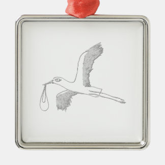 Ornamento De Metal stork