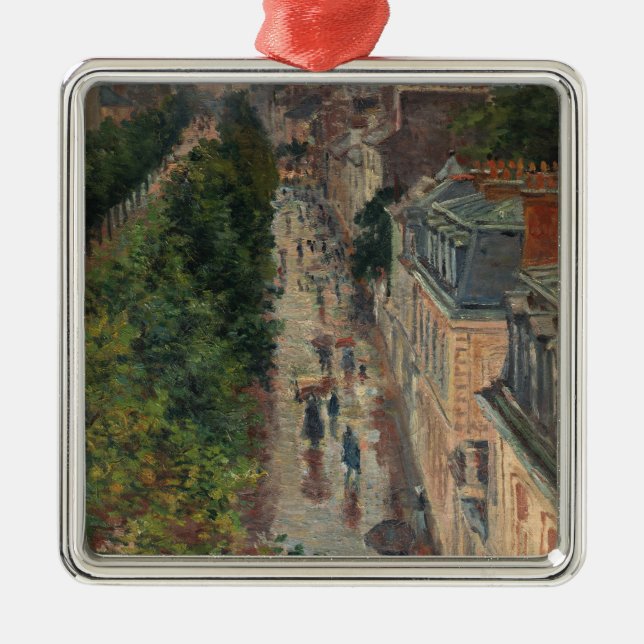 Ornamento De Metal Street Scene em Paris, França (por Maximilien Luce (Frente)