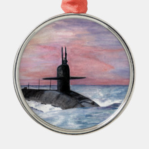Ornamento De Metal Submarino da Classe Ohio