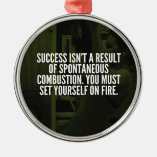 Ornamento De Metal Sucesso - Workout Inspiration