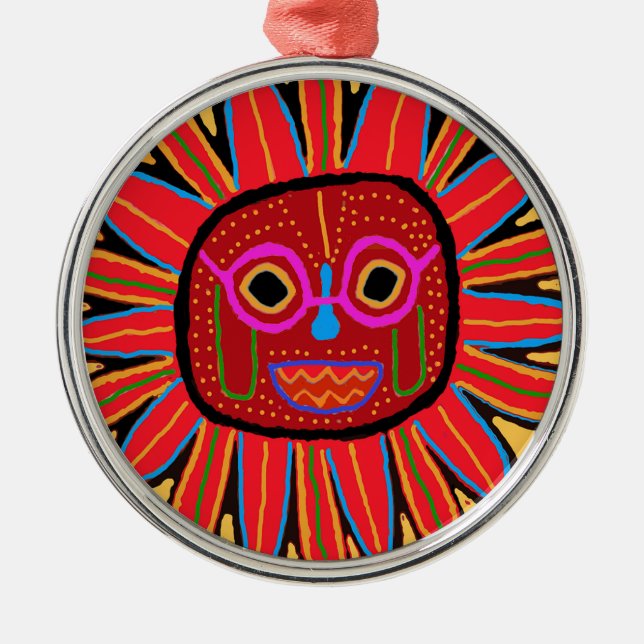 Ornamento De Metal Sudoeste Del Sol (Frente)