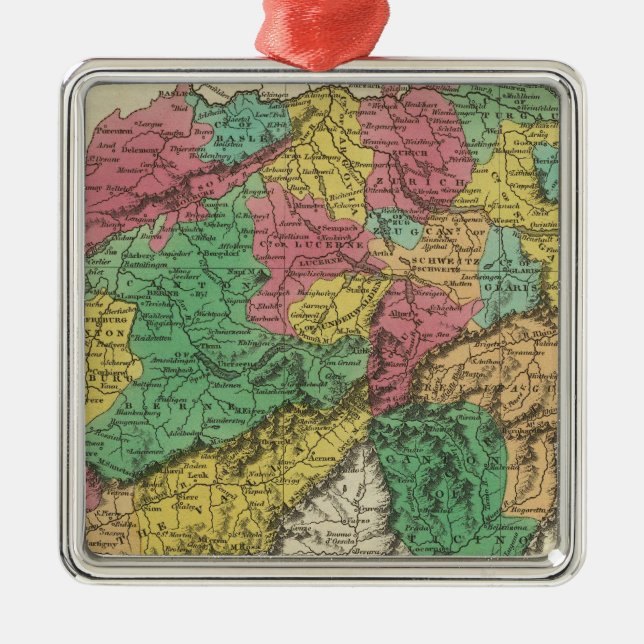 Ornamento De Metal Suiça 17 (Frente)