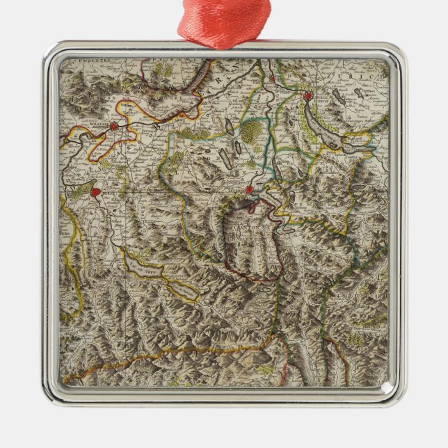Ornamento De Metal Suisse - suiça (Frente)