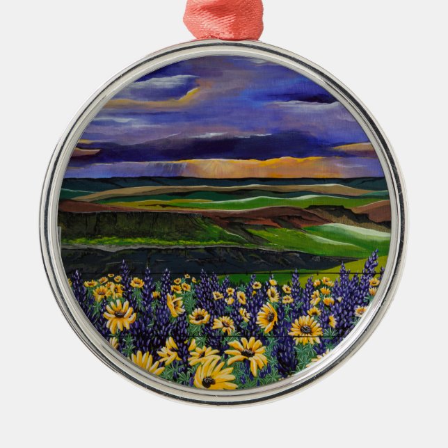 Ornamento De Metal Summer Storm (Frente)