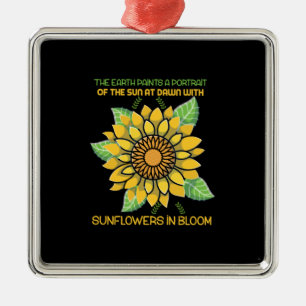 Ornamento De Metal Sunflower Lover Girassóis