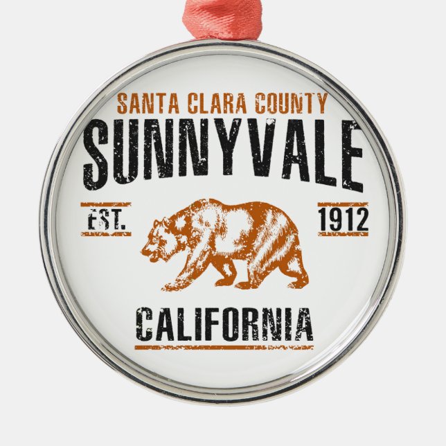 Ornamento De Metal Sunnyvale (Frente)
