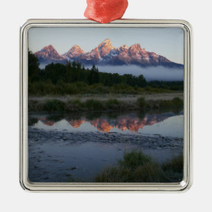 Ornamento De Metal Sunrise em Schwabacker Landing em Grand Teton