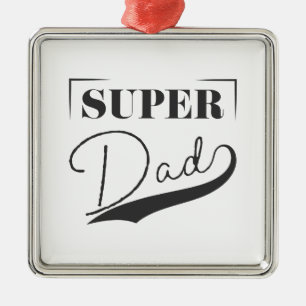 Ornamento De Metal Super Pai