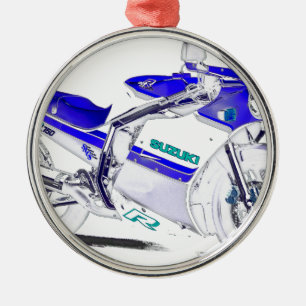 ORNAMENTO DE METAL SUPERBIKE. 1986-GSX-R-750