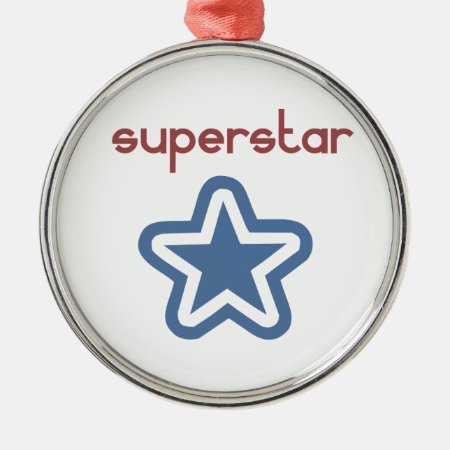 ORNAMENTO DE METAL SUPERSTAR (Frente)