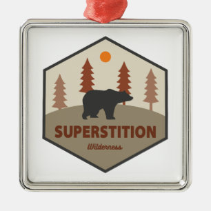 Ornamento De Metal Superstição Urso Arizona Selvagem