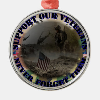 Ornamento De Metal Support our Veterans… EUA