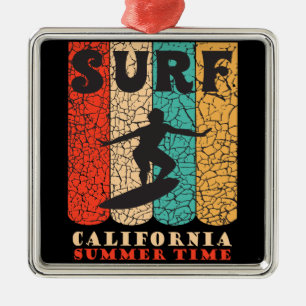 Ornamento De Metal Surf California