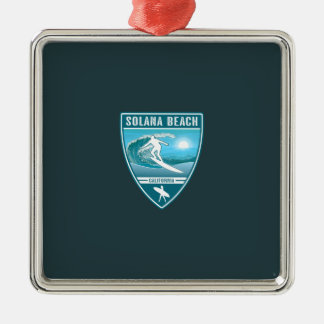Ornamento De Metal Surf Solana Beach California