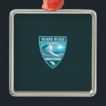 Ornamento De Metal Surf Vilano Beach Flórida<br><div class="desc">Surf Vilano Beach Flórida</div>