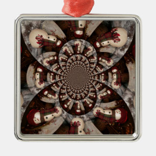 Ornamento De Metal Surpreendente Snowman