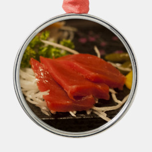 Ornamento De Metal Sushi Atum Atum Hora do Festa Comida de Peixe