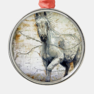 Ornamento De Metal Sussurros em todo o degrau