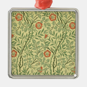 Ornamento De Metal Sweet Briar Pattern (por William Morris)