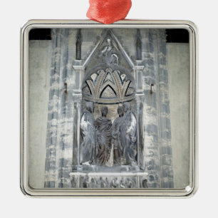 Ornamento De Metal Tabernáculo com quatro santos coroados