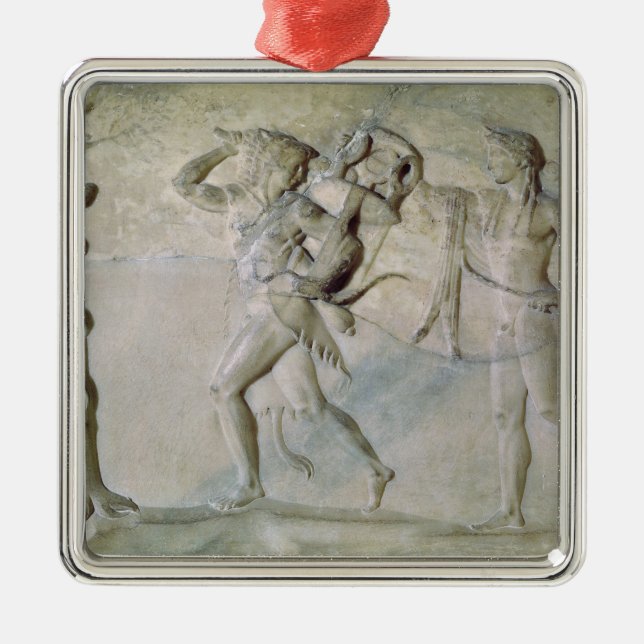 Ornamento De Metal Tabuleta que descreve Hercules (Frente)