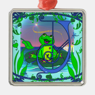 Ornamento De Metal Tag superior bonito/ornamento do presente da