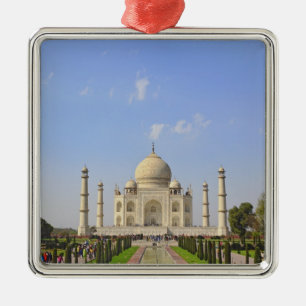 Ornamento De Metal Taj Mahal, um mausoléu localizado em Agra, Índia,