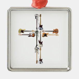 Ornamento De Metal Tampa do violão  Presente da Cruz de Violão