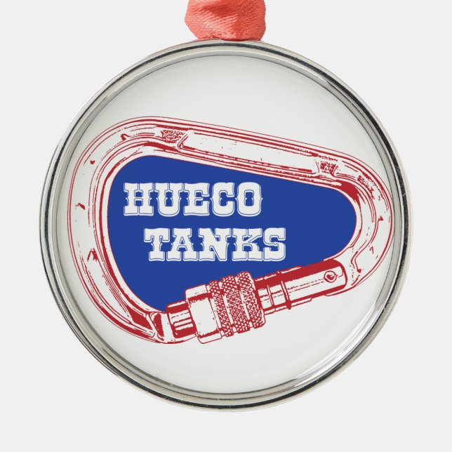 Ornamento De Metal Tanques Carabiner de Hueco (Frente)