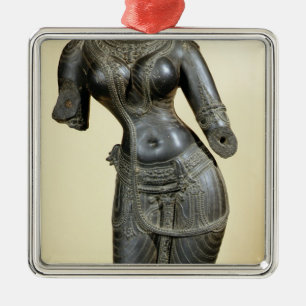Ornamento De Metal Tara, Nalanda, Bihar, dinastia de Pala (pedra)