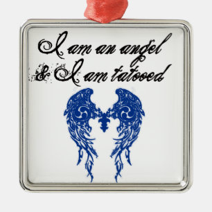 Ornamento De Metal tatoo angel
