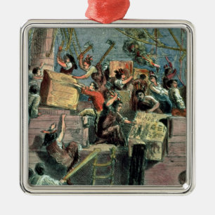 Ornamento De Metal Tea party de Boston, o 16 de dezembro de 1773