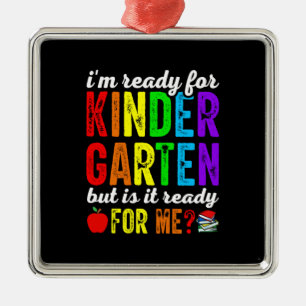 Ornamento De Metal Teachers Are Ready For Kindergarten