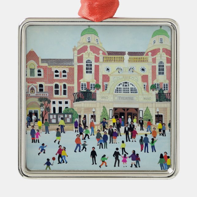 Ornamento De Metal Teatro Londres de Richmond (Frente)