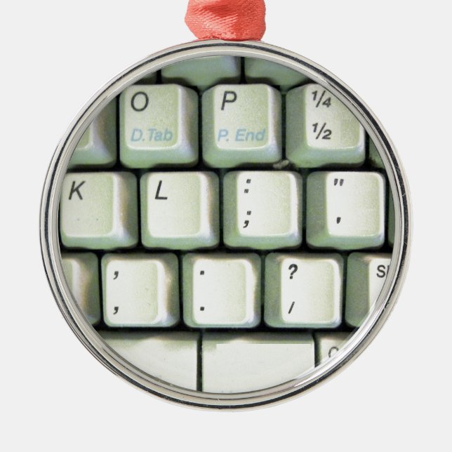 Ornamento De Metal Teclado de Máquina (Frente)