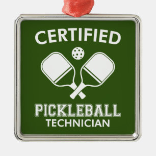 Ornamento De Metal Técnico de Pickleball Certificado