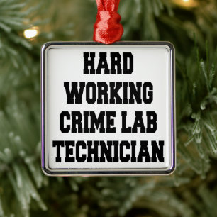 Ornamento De Metal Técnico do Laboratório de Crime de Trabalho do dur