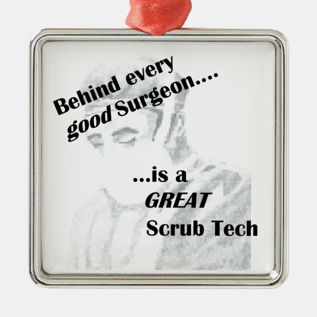 Ornamento De Metal Tecnologia Scrub (Frente)