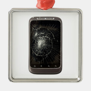 Ornamento De Metal Telefone celular quebrado