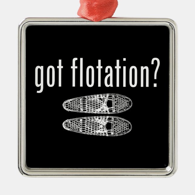 Ornamento De Metal Tem Snowshoe (Frente)