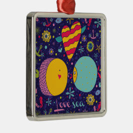 Ornamento De Metal Tema Marinho Anchor Peixe Starfish Seacavalo