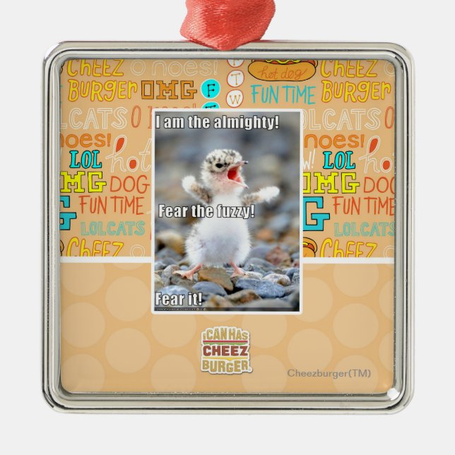 Ornamento De Metal Tema o felpudo! (Frente)